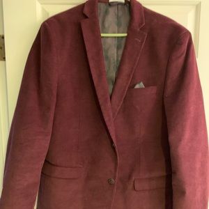 Wine corduroy blazer by Bar III by Macy’s